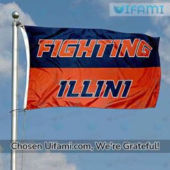 Illinois Flag Football Terrific Fighting Illini Gift Best selling 1