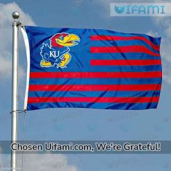 KU Flag Football Selected USA Flag Kansas Jayhawks Gifts For Him