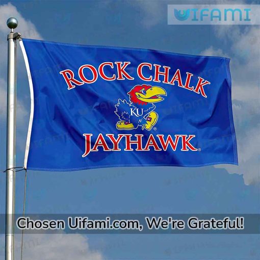 Kansas Jayhawks Flag Exquisite Rock Chalk Gift