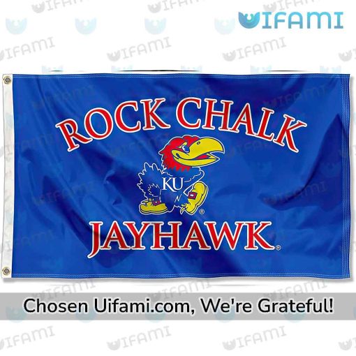 Kansas Jayhawks Flag Exquisite Rock Chalk Gift