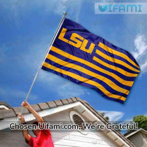 LSU Tigers Outdoor Flag USA Flag Best LSU Gift