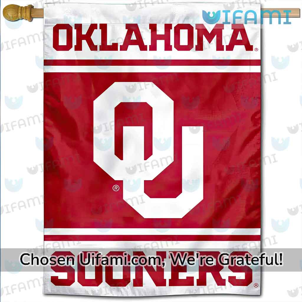 Large OU Flag Spirited Oklahoma Sooners Gift Ideas