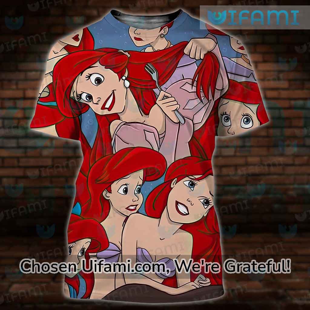 Little Mermaid T-Shirt Adults 3D Bountiful Disney Ariel Gift