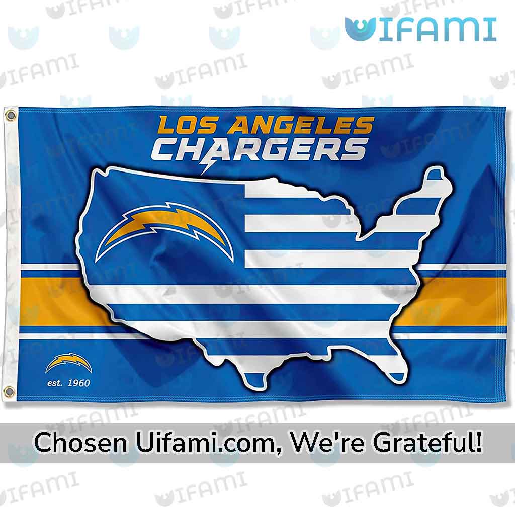 Los Angeles Chargers Flag 3x5 Affordable USA Map Gift