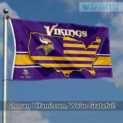 MN Vikings Flag Football Unique USA Map Gift
