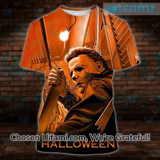 Michael Myers T-Shirt Women 3D Best-selling Orange Gift