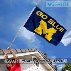 Michigan Flag Football Jaw dropping Go Blue Wolverines Gift Exclusive
