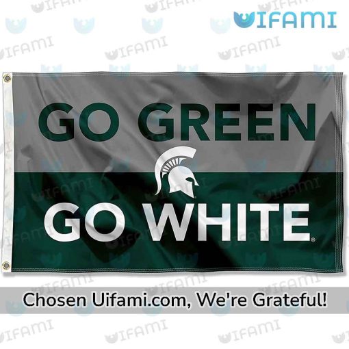 Michigan State Flag Wondrous Go Green White Michigan State Spartans Gift
