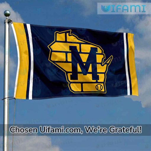 Milwaukee Brewers 3×5 Flag Impressive Gifts For Brewers Fans