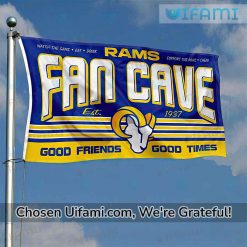 NFL Rams Flag Cheerful Fan Cave Gift