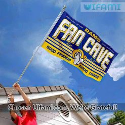 NFL Rams Flag Cheerful Fan Cave Gift Exclusive