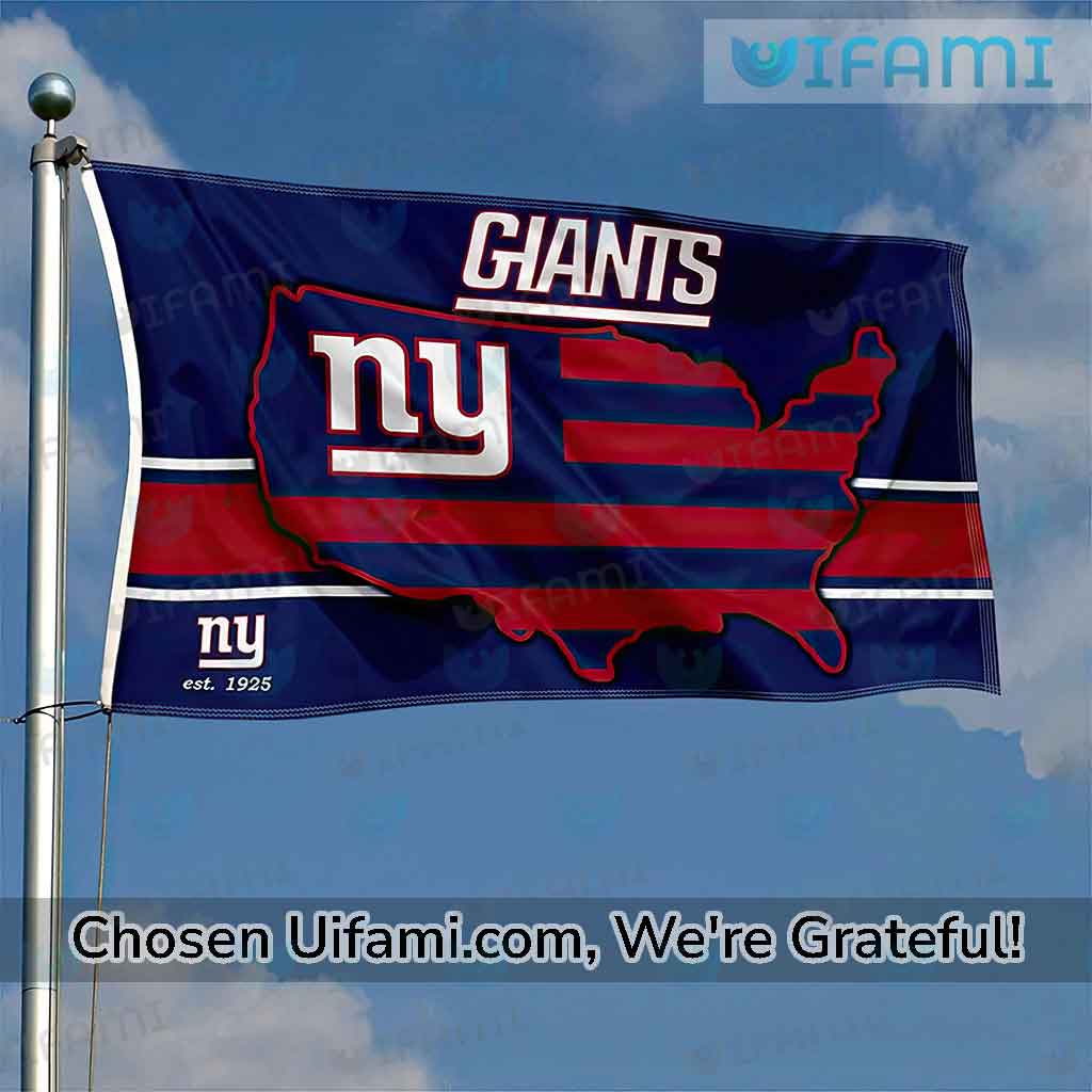 NY Giants Outdoor Flag Awe-inspiring USA Map Gift