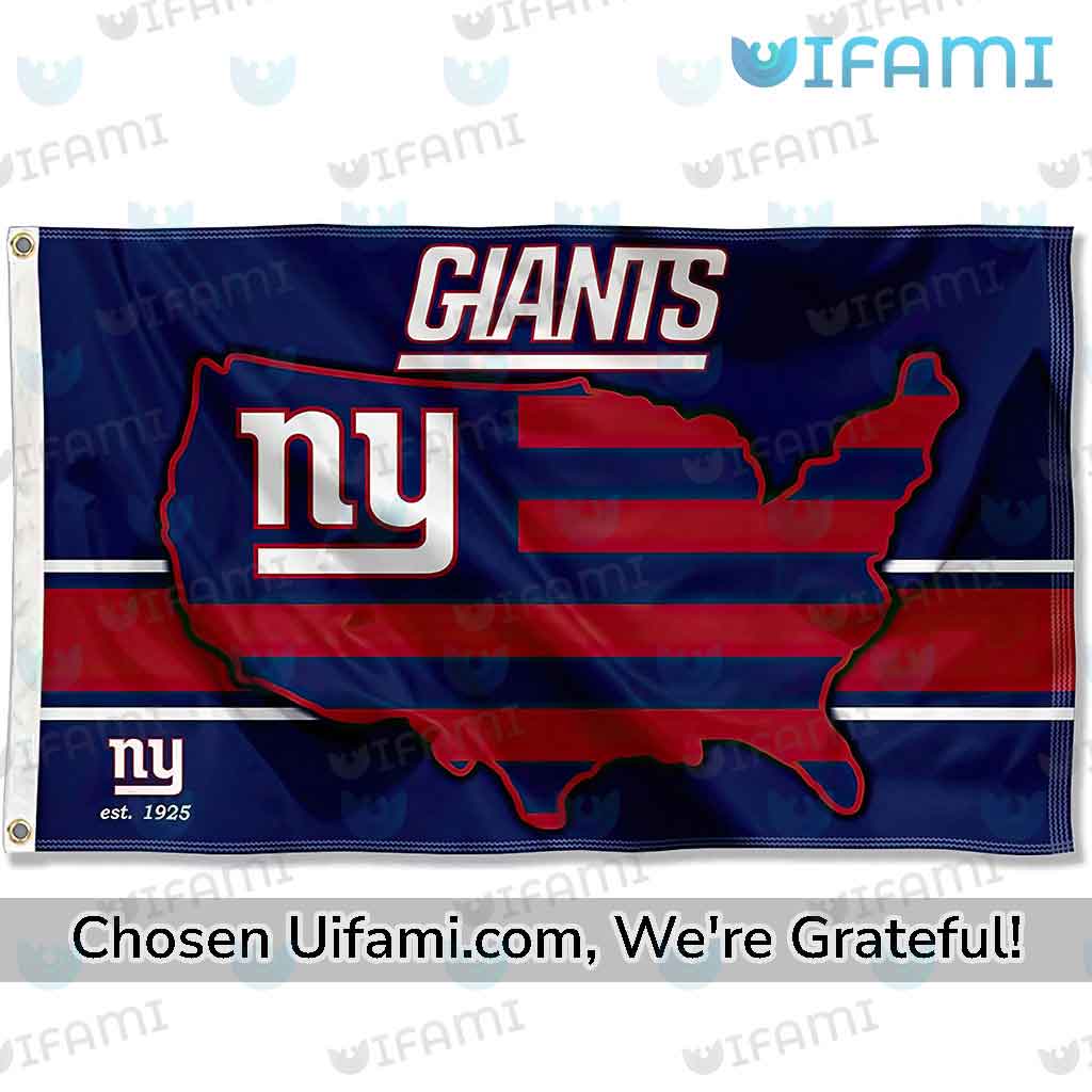 NY Giants Outdoor Flag Awe-inspiring USA Map Gift