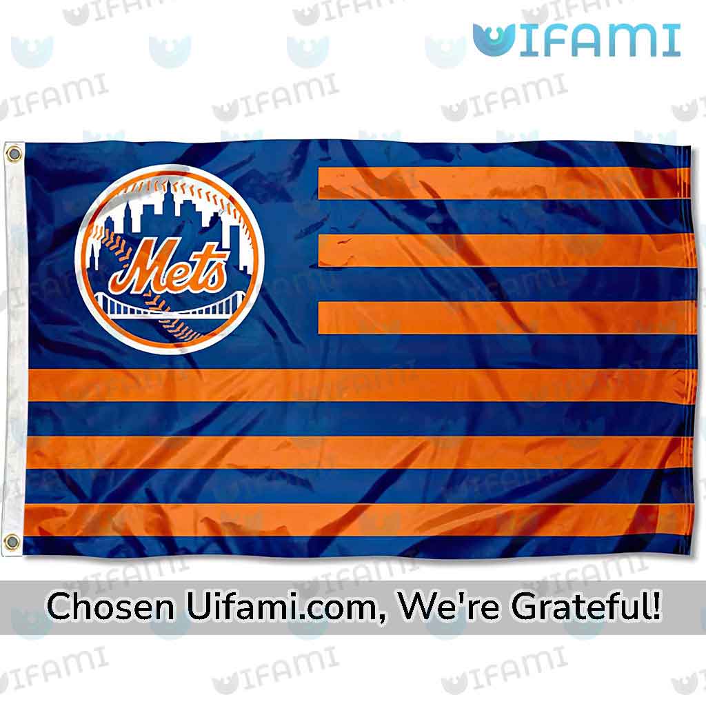 New York Mets Outdoor Flag Selected USA Flag Gift