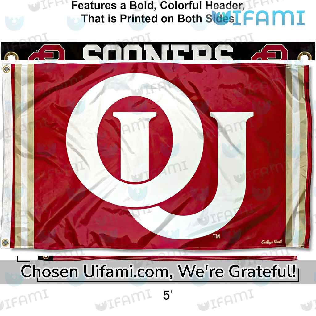 OU Flag 3x5 Exciting Oklahoma Sooners Christmas Gifts