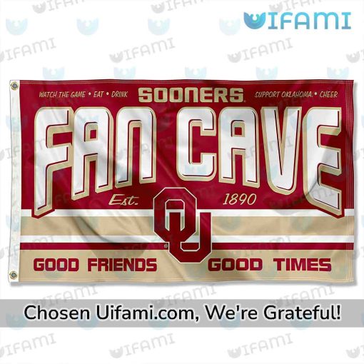 Oklahoma Sooners 3×5 Flag Latest Fan Cave Gift