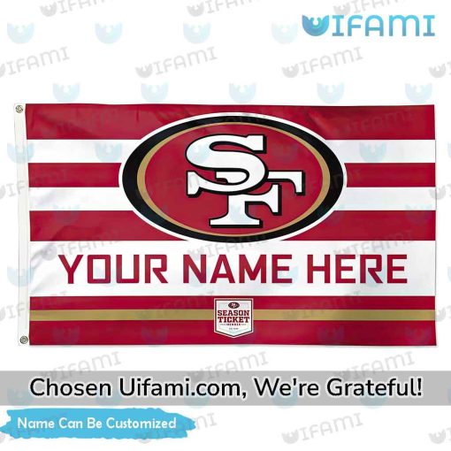 Personalized 49ers Big Flag Best 49ers Gift Set