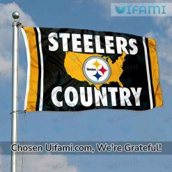 Pittsburgh Steelers Outdoor Flags Latest USA Map Gift Best selling