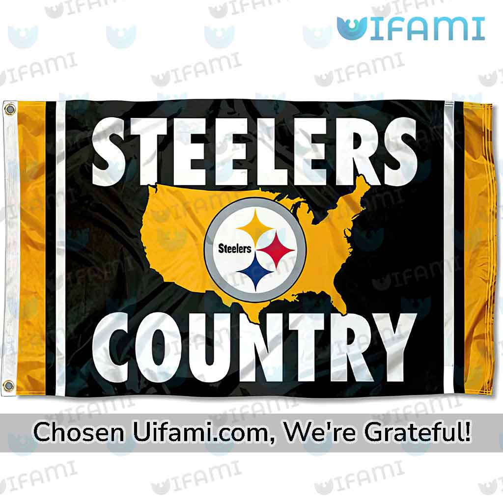 Pittsburgh Steelers Outdoor Flags Latest USA Map Gift