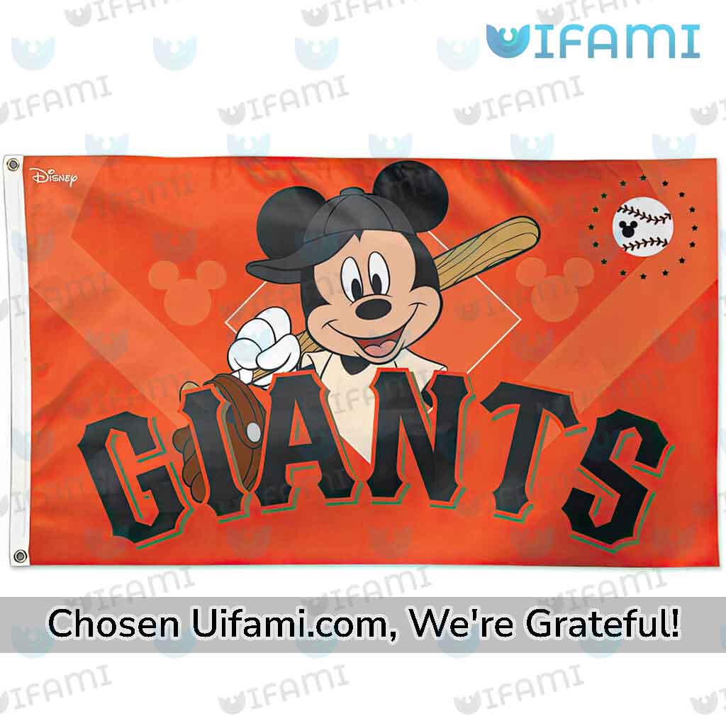 SF Giants Outdoor Flag Colorful Mickey Gift