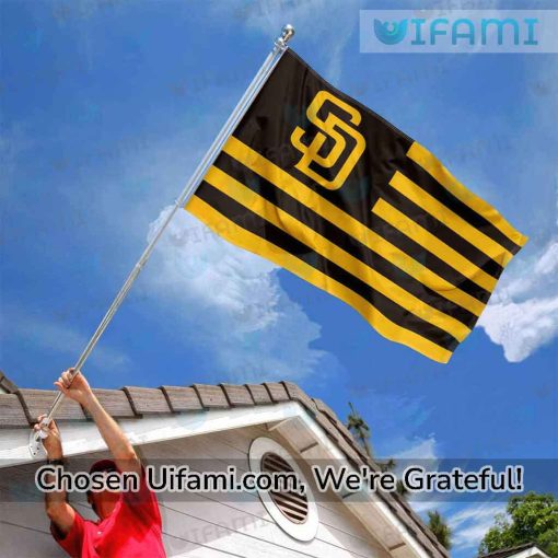 San Diego Padres Flag Brown Playful USA Flag Gift