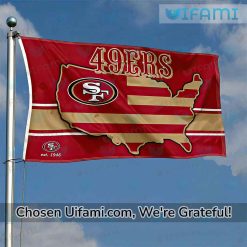 San Francisco 49ers Flag Football Jaw dropping USA Flag Gift Best selling
