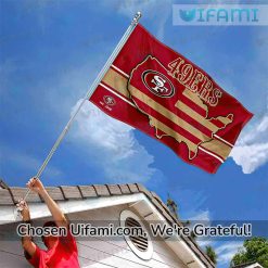 San Francisco 49ers Flag Football Jaw dropping USA Flag Gift Exclusive