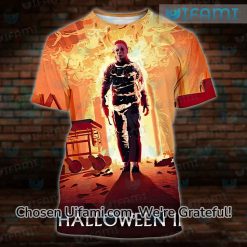 Vintage Halloween Michael Myers Shirt 3D Superior Orange Gift
