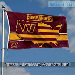 Washington Commanders Football Flag Special USA Map Gift
