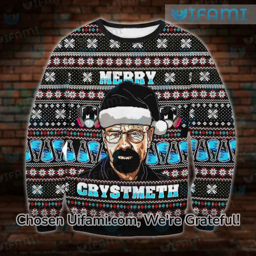 Breaking Bad Ugly Sweater Gorgeous Merry Crystmeth Breaking Bad Gift