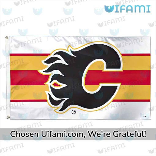 Calgary Flames Flag Colorful Calgary Flames Gift Ideas