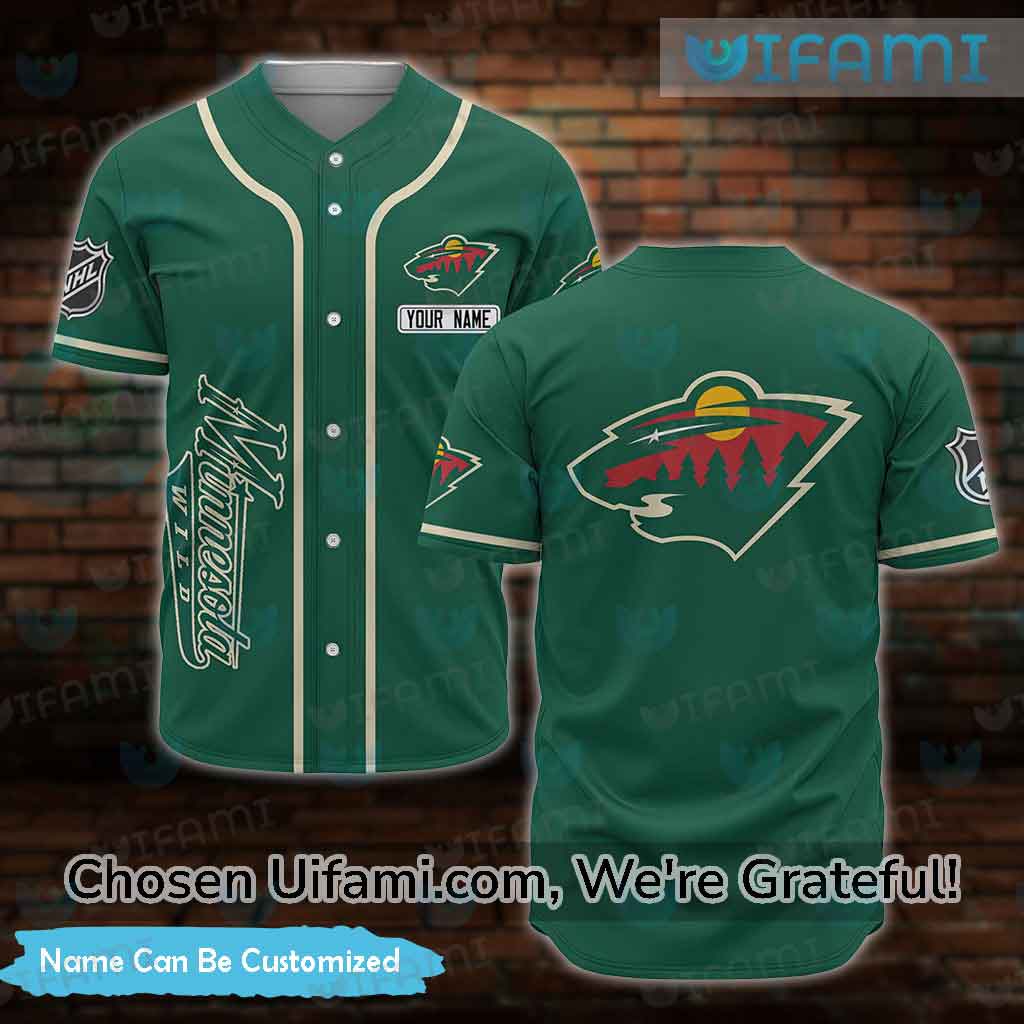 Custom Wild Baseball Jersey Wondrous Minnesota Wild Gift