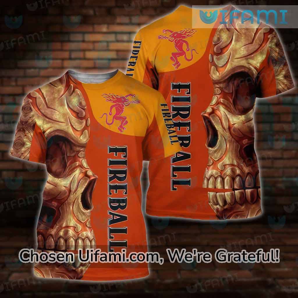 Fireball Shirt Women Cool Skull Gift