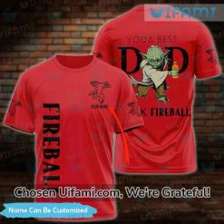 Fireball Shirts Ladies Personalized Yoda Best Dad Gifts For Fireball Fans