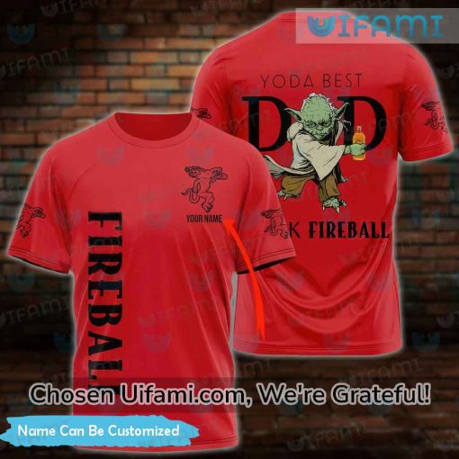 Fireball Shirts Ladies Personalized Yoda Best Dad Gifts For Fireball Fans