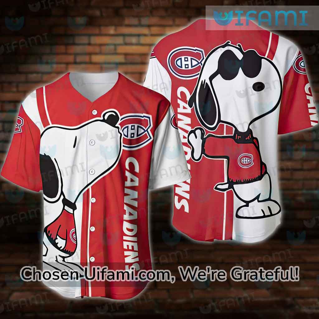 Montreal Canadiens Baseball Jersey Awe-inspiring Snoopy Gift