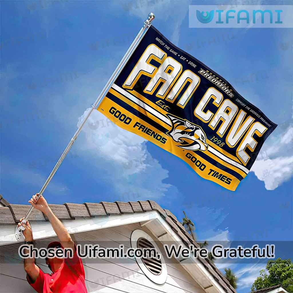 Nashville Predators House Flag Rare Fan Cave Gift