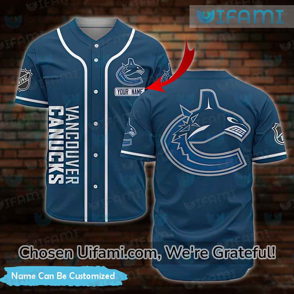 Personalized Canucks Baseball Jersey Latest Vancouver Canucks Gift