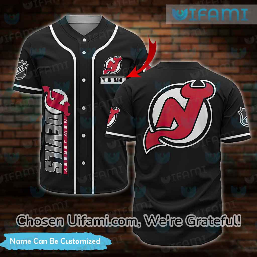 Personalized New Jersey Devils Baseball Jersey Spectacular NJ Devils Gift