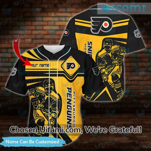 Personalized Penguins Baseball Shirt Impressive Pittsburgh Penguins Gift Ideas