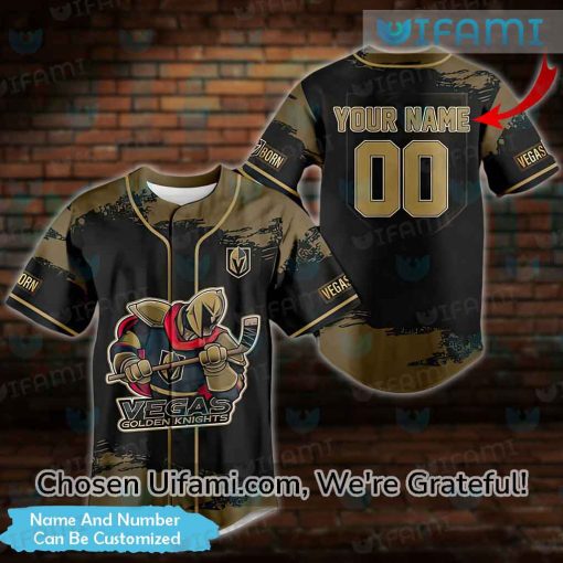 Personalized Vegas Golden Knights Baseball Jersey Cheerful VGK Gift