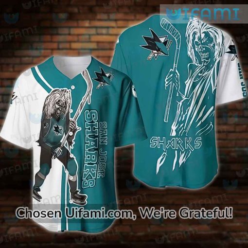 San Jose Sharks Baseball Jersey Adorable Iron Maiden Gift