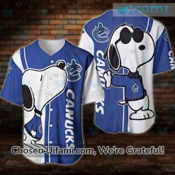 Vancouver Canucks Baseball Shirt Exciting Snoopy Gift