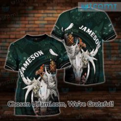 Womens Jameson Whiskey T Shirt Amazing Deer Skull Gift Best selling
