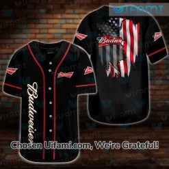 Budweiser Baseball Shirt Gorgeous USA Flag Gift