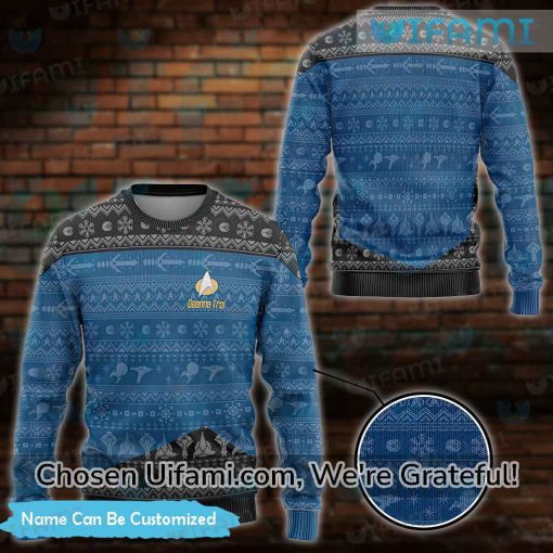 Custom Ugly Sweater Star Trek Fascinating Star Trek Christmas Gift