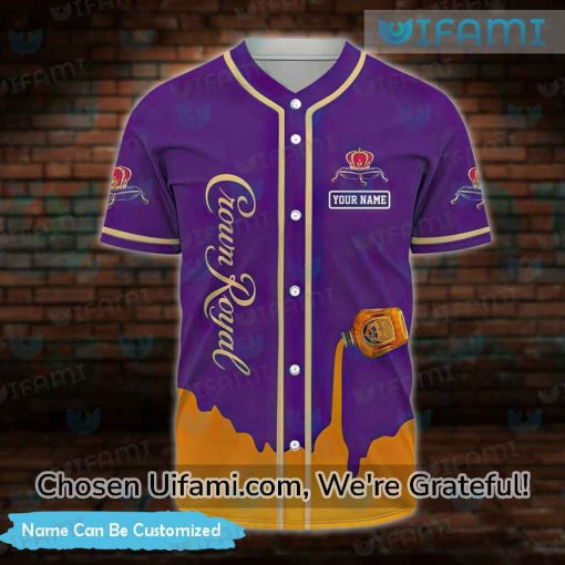 Customized Baseball Shirt Crown Royal New Gift