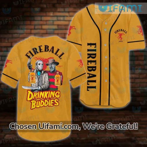 Fireball Baseball Jersey Exciting Drinking Buddies Gift