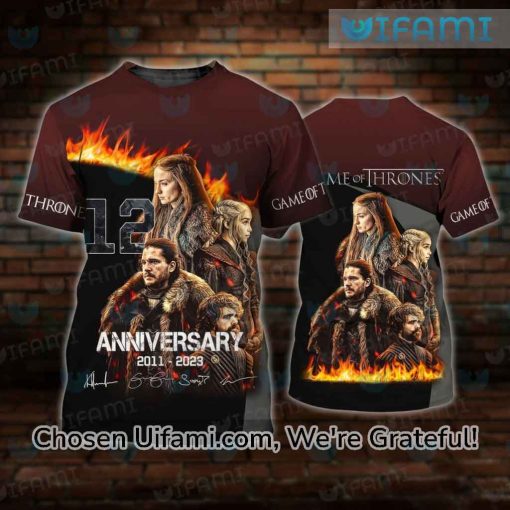 Game Of Thrones Graphic Tee Last Minute 12th Anniversary Gift