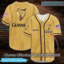 Guinness Beer Baseball Jersey Personalized Radiant USA Flag Gift